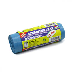  Szemeteszsák 50x50 20db-os 25l. kék 14 mikron Novák