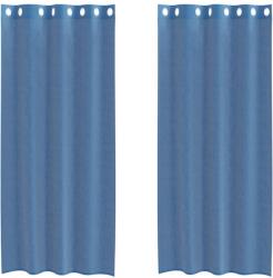 vidaXL 2 db királykék voile függönyök grommets 4102115 (4102115)