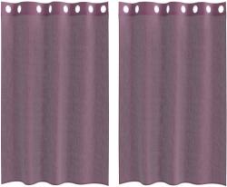 vidaXL 2 db lila fátyolfüggönyök rojtokkal 140x175 cm 4102102 (4102102)