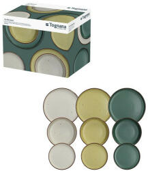 Tognana Urban Ardenne kerámia étkészlet 18db Verde