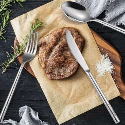  Rozsdamentes acél evőeszköz készlet, 48 részes, TRENDY' S, luxus kiadás, króm, TCM-40C