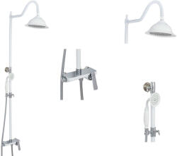 Trendy Sanitary Három funkciós fehér matt színű zuhanyrendszer TRENDY S