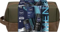 Nivea Men Deep ajándékkészlet: Borotválkozás utáni lotion, 100 ml + Tusfürdő, 250 ml + Dezodor rúd, 50 ml