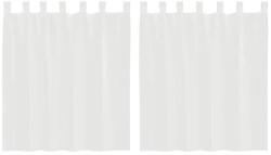 vidaXL 2 db fehér voile függönyök rúd zsebekkel 4102241 (4102241)