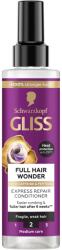 Schwarzkopf Schwarzkopf Gliss Express Repair Full Hair Wonder, spray kondicionáló törékeny és legyengült hajra koffeinnel és peptidekkel, vegán formula, 200 ml