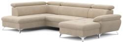 Cotta CATANIA U alakú, balos, tárolós sarokkanapé, bézs C690698AURO. OTM KLEIN-2.5F-REC/BK (CT0004)