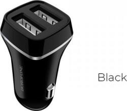BOROFONE Autós töltő Borofone 2x USB Fekete (BFO-BZ2-B) (BFO-BZ2-B)