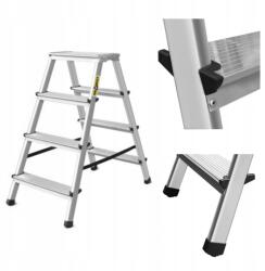 DRABEST Létra zsámoly 4 lépcsős Lengyel állvány (DR-AL-DD4-N-Cz-M)