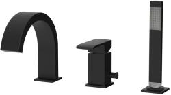 Kronenbach Quara 3.0 kád és zuhany csaptelep fürdőkád fölé fekete KB100366C11 (KB100366C11)