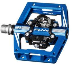 Funn Mamba ipari csapágyas egyoldalas MTB patentpedál, keretes, cserélhető szegecsekkel, kék