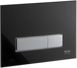 Kronenbach Plantec 2.0 öblítő gomb WC-hez fényezett króm-fekete KB829021904 (KB829021904)