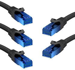 Goobay Patch cable Cat6 U/UTP flat black 5, 0m (95387) - pcone
