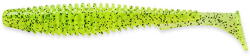 FishUp U-Shad 10.1cm #055 Chartreuse Black (4820194852485)