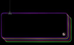 Gembird Gamer Egérpad, Led Fényeffektussal, Fekete, Méret (MP-GAMELED-L)