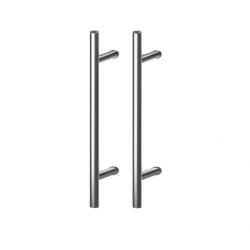 Wala Set maner spatial pe ambele parti WALA din inox 304 rotund 30 mm lungime 600 mm asezare la 45 de grade cu accesorii de prindere