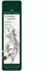 Faber-Castell Faber-Castell: Akvarell grafitceruza készlet fém dobozban 5db-os (117805) - jatekshop