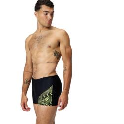 Speedo Medley Logo Aquashort férfi úszó boxernadrág XS fekete|sárga