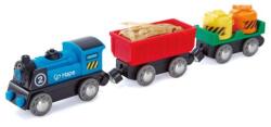 Hape Jucarie - Locomotiva si vagoane cu baterii (E3720A) Trenulet
