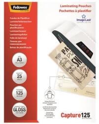 Fellowes Meleglamináló fólia, 125 mikron, A3, fényes, 25 db, FELLOWES (5396501) - nyomtassingyen