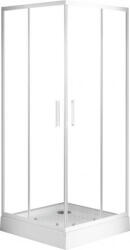 Sanotechnik Sarokkabin 2 tolóajtóval, fehér, 80 cm (TTP4080W)