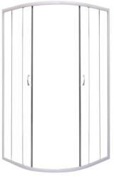 Sanotechnik - Íves sarokkabin 2 tolóajtóval, fehér, 90 cm (PT40W)