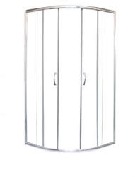 Sanotechnik - Íves sarokkabin két tolóajtóval, króm, 80 cm (TP4080C)