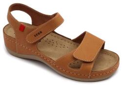 LEON 936 LEON Comfort női bőr szandál (LEON3988-barna37)