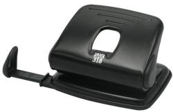 ICO Lyukasztó, kétlyukú, 15 lap, SAX "318", fekete (7310037008) - nyomtassingyen