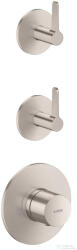 Hansgrohe AXOR ONE falsík alatti termosztátos kád/zuhany csaptelep alaptest nélkül, rozsdamentes acél hatású 48722800 (48722800)