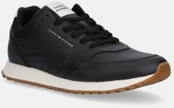 Tommy Hilfiger bőr sportcipő NEW RUNNER EVA LTH ESS fekete, FM0FM05512 - fekete Férfi 43