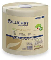 Lucart Kéztörlő, tekercses, 2 rétegű, LUCART, "EcoNatural 2.500", havanna barna (UBC54) - fapadospatron