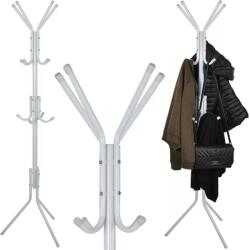 Ruhhy Álló ruhafogas 170cm fehér (23814/26360) - hasznos-holmik