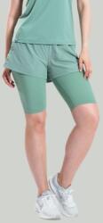 GymBeam STRIX Pantaloni scurți pentru femei 2in1 ULTRA Agave XL