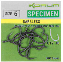 Korum Xpert specimen barbless hooks - size 10 (KHXSN/10) - nextfish