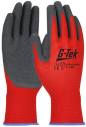 G-Tek G-TEK kötött, nylon, latexmártott munkavédelmi kesztyű - Piros/Szürke - 07/S (GTEK-39-FG1315/RN-7)
