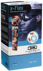 Sir Safety System X-Flex füldugó zsinórral (200pár/cs. ) - Narancs - uni (SSY-FC1116)
