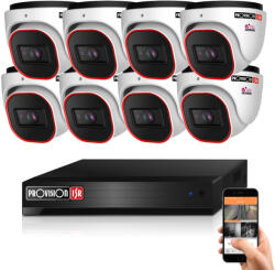 Provision-ISR 8 dome biztonsági kamerás IP kamera rendszer 2MP
