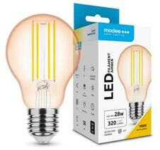 Modee LED lámpa A60 körte A filament 4W- 33W E27 360lm 818 220-240V AC 15000h 320° 1800K Modee - ML-A60FA1800K4WE27 (ML-A60FA1800K4WE27)