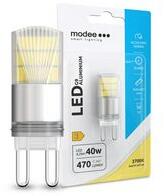 Modee LED lámpa alumínium T20 4, 2W- 40W-izzó G9 400lm 827 220-240V AC 2700K 50000h 300° Modee - ML-G9A2700K4, 2WB1 (ML-G9A2700K4,2WB1)