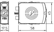 Obo-bettermann Túlfeszültség-levezető kombi 1P T1+T2 230V/AC 1M 12.5kA-imp(10/350) V50-0-280 OBO-BETTERMANN - 5093508 (5093508)