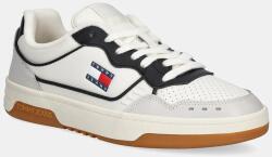 Tommy Jeans bőr sportcipő TJM CUPSOLE ELEVATED LEATHER - fehér Férfi 45