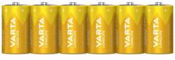 VARTA Góliát elem D, alkáli mangán, 1, 5V, 6 db, Varta Longlife Max LR20, D, AM1, XL, MN1300, 813, E95, LR20N, 13A
