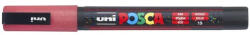 uni Dekormarker 0, 9-1, 3mm, Uni-Posca PC-3ML csillámló piros - vegyesbolt
