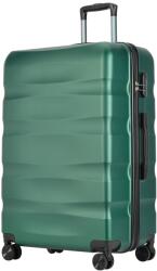 BONTOUR wave nagy duplakerekes gurulós bőrönd számzárral, dzsungelzöld, l méretű (120543-JungleGreen)