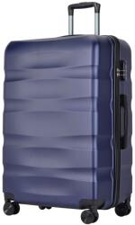 BONTOUR wave nagy 4-kerekes gurulós bőrönd számzárral, kék, l méretű (120543-Blue)