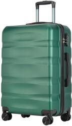 BONTOUR wave közepes duplakerekes gurulós bőrönd, dzsungelzöld, m méretű (120542-JungleGreen) - vasbutor