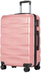 BONTOUR WAVE közepes Duplakerekes Gurulós bőrönd, Rose Gold, M Méretű (120542-RoseGold) - vasbutor