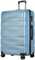 BONTOUR wave nagy duplakerekes gurulós bőrönd számzárral, jégkék, l méretű (120543-IceBlue)