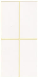  Etikett címke, 40x80mm, 15 lap, 4 címke/lap - vegyesbolt