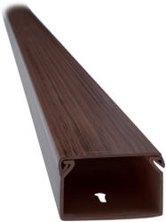 ELMARK 2M 12X12 Műanyag Kábelcsatorna Ct2 Sötét Dió (5621212DW)